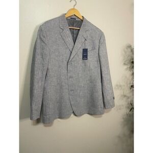 NWT Stafford Men's Classic Fit Suit Jacket Blazer SIZE 46 SH COLOR GREY HB